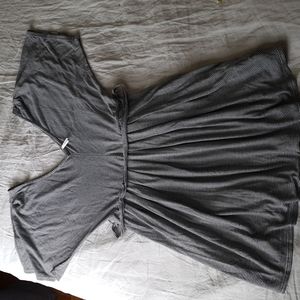 Madigan dress, Size M, black/white striped